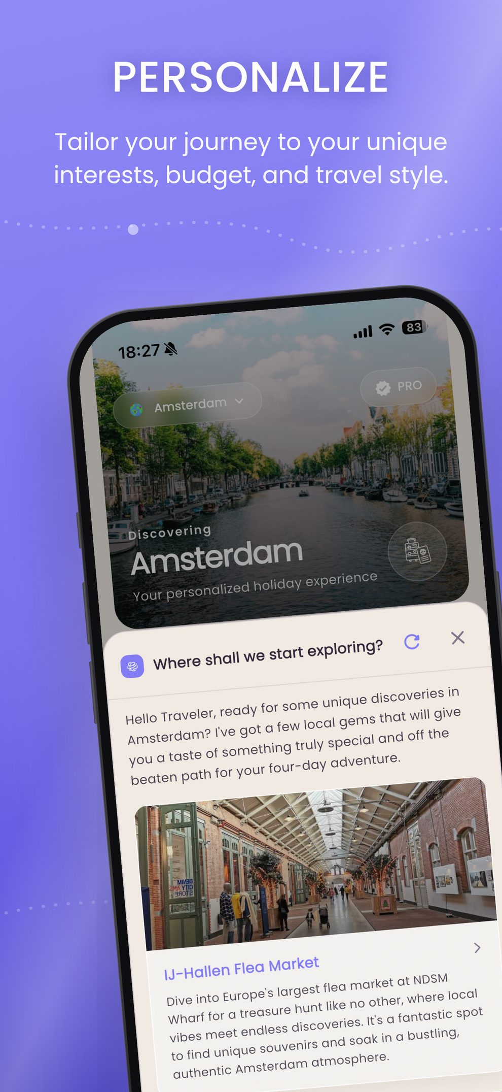 MyWay Personalize – Tailor your journey to your travel style