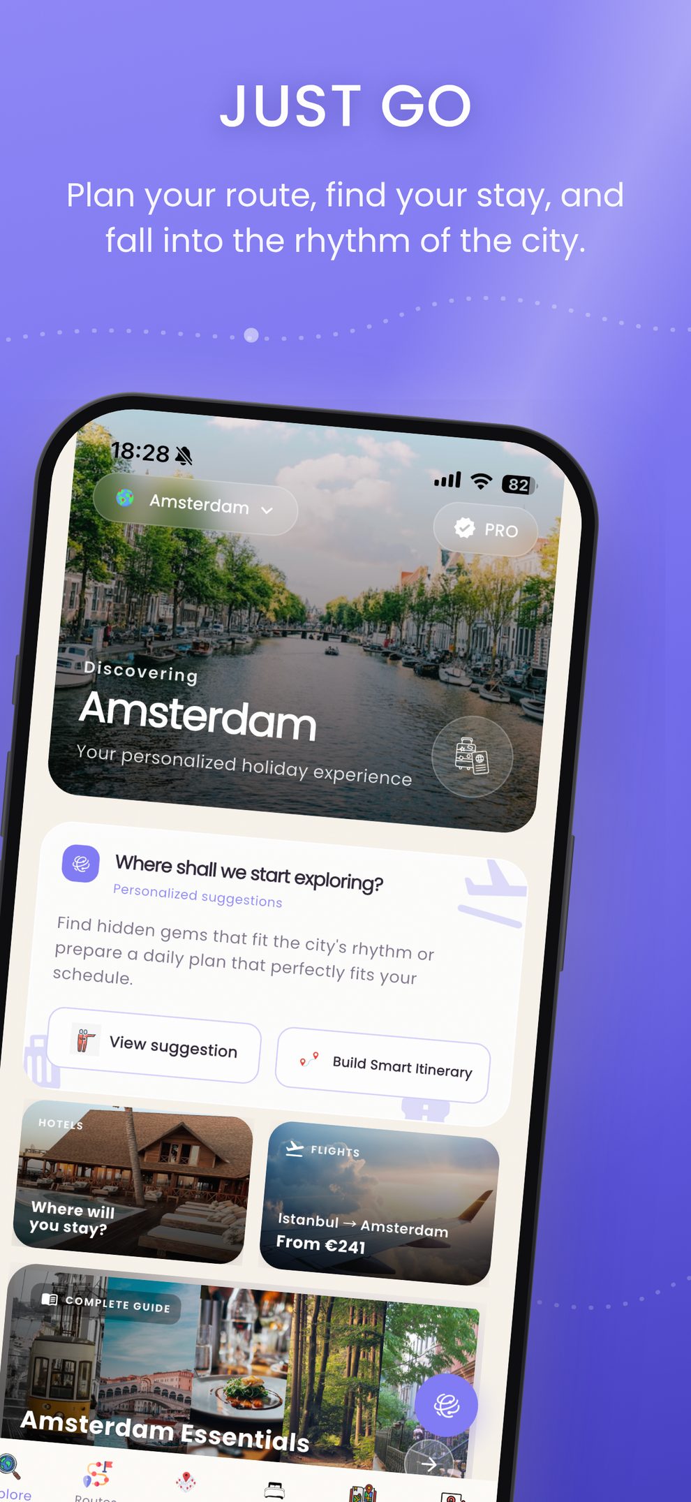 MyWay Explore – Plan your route, stay, and city rhythm